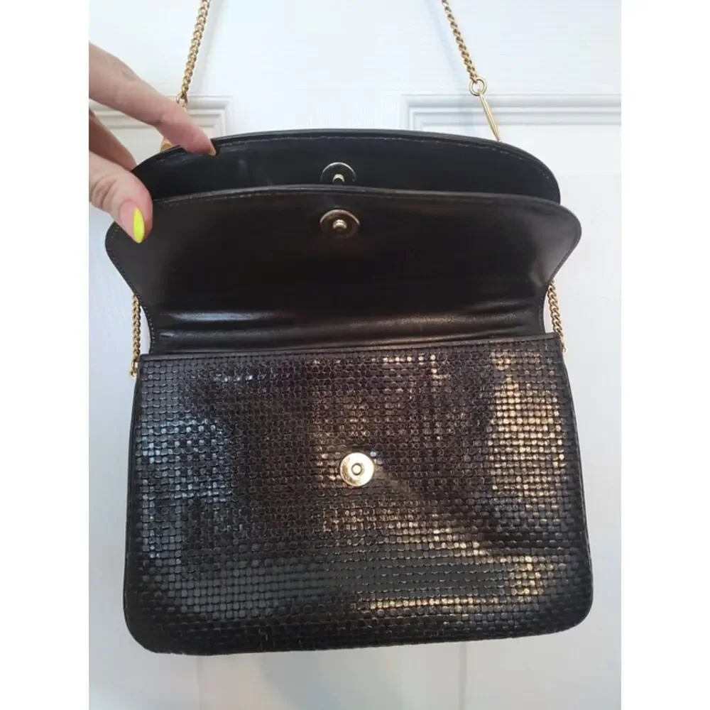 Balmain vintage 70s 80s woven leather chain strap EUC